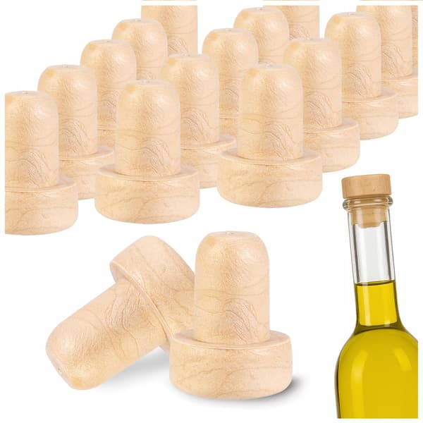 100x Syntetisk svampkork 12mm för juiceflaskor, vinflaskor och propp