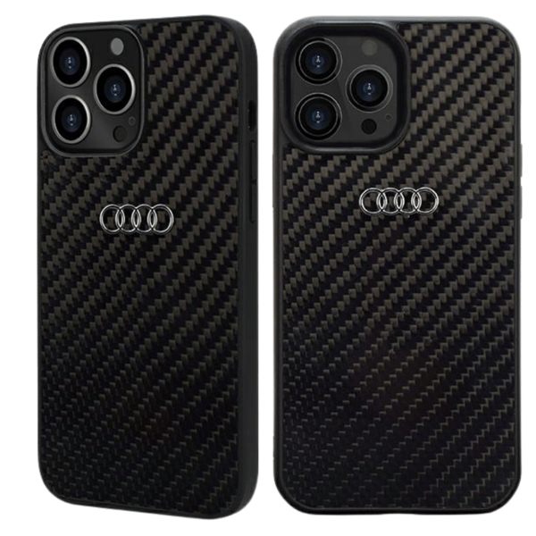 Audin hiilikuitukotelo iPhone 14 Pro Maxille, musta