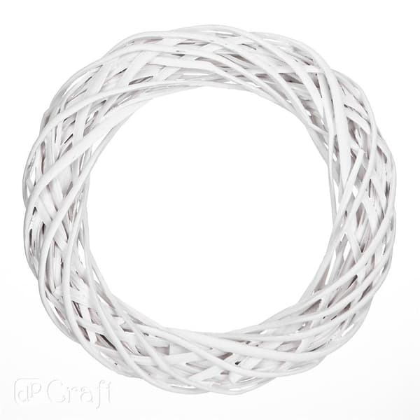 Valkoinen pajukeppele 36 cm