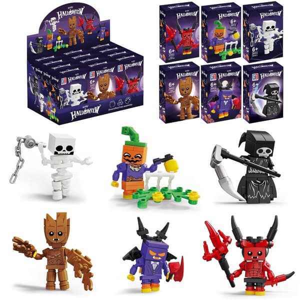 Halloween monsterklodser 30 stk. MIX