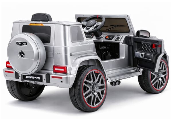 Mercedes AMG G 63 Silverlackerad Batteridriven Bil