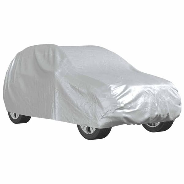 vidaXL SUV Bilskydd med remmar, Hel, Silver, M