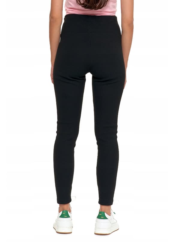 MORAJ dames isolerede ribede leggings L/XL sort