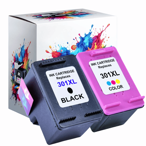 2x blækpatroner til HP GP-H301XL sort+CMY GP