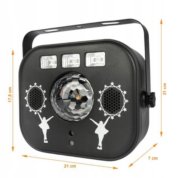 LIGHT4ME multiboks multi-effekt LED diskokugle laser