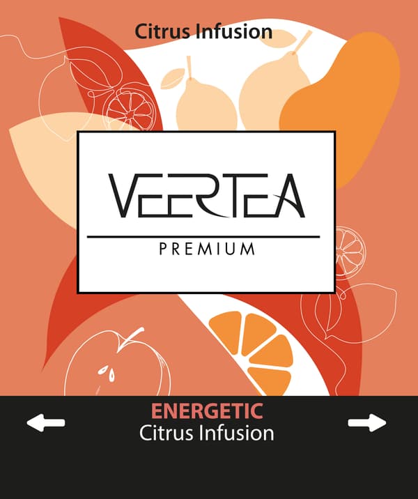 Veertea citrusinfusionsset 2 g 500 kuvert