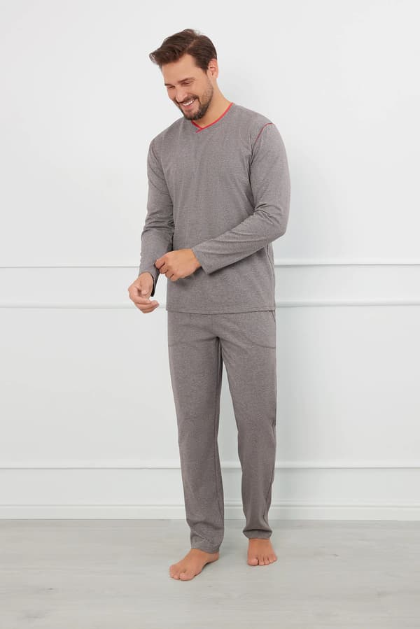 Ludwik herrpyjamas långärmad, långbyxor L