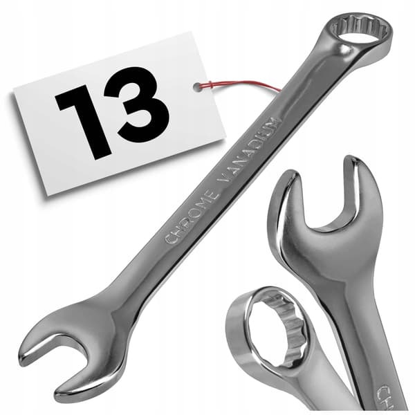13 mm gaffelnøgle CR-V stærk solid standard