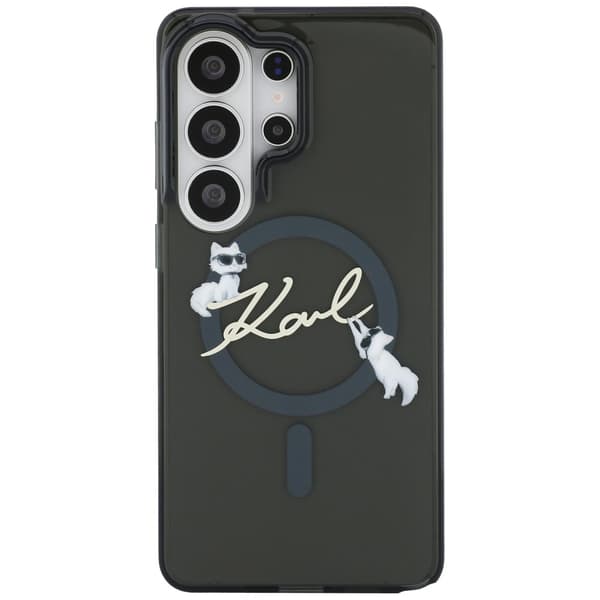 Karl Lagerfeld IML KC Script MagSafe-etui til Samsung Galaxy S26 Ultra, sort