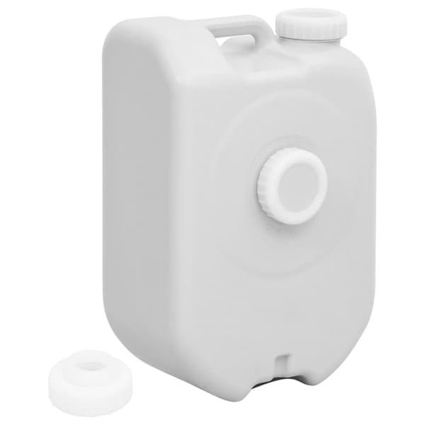 vidaXL Matkavesisäiliö adapterilla 24 l harmaa