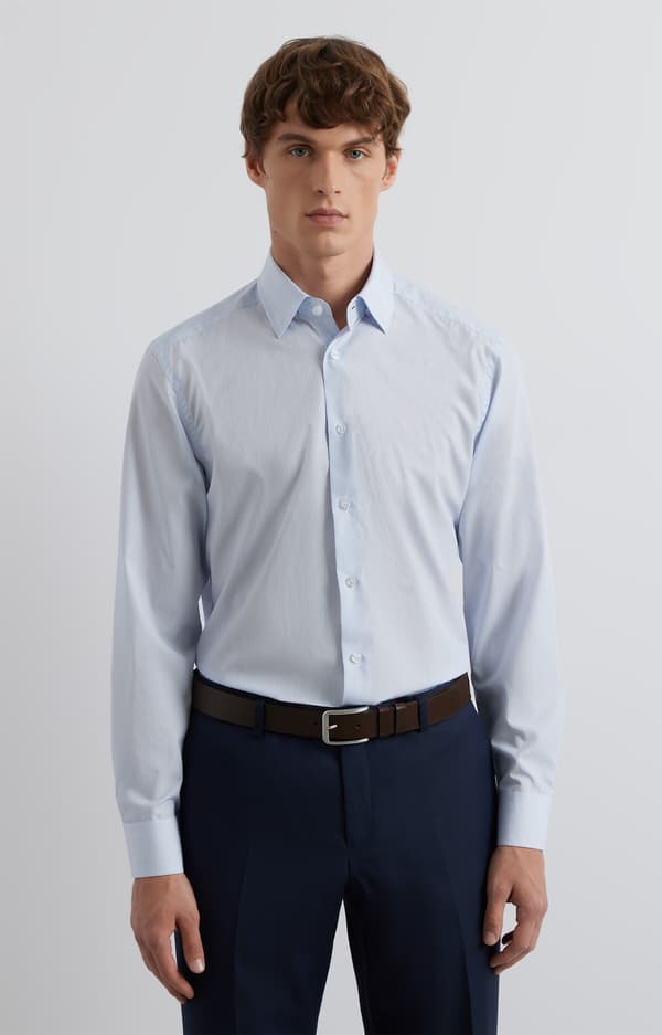 Slim stribet skjorte 176-182/41