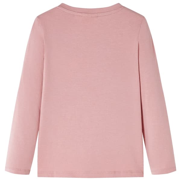 Barn långärmad T-shirt, rosa, 128