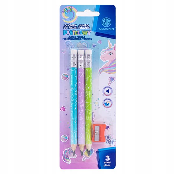ASTRAKIDS UNIC HB jumbo trekantede grafitblyanter
