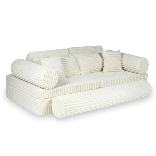 Montessori Premium Waffle Beige Legesofa