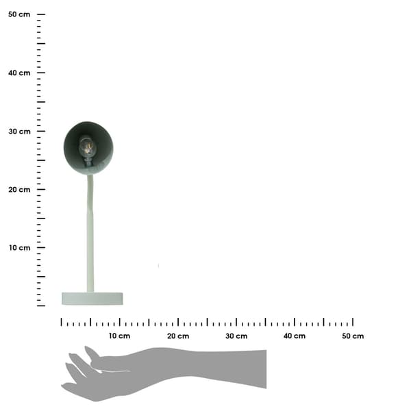 Barnbordslampa 31 cm grön