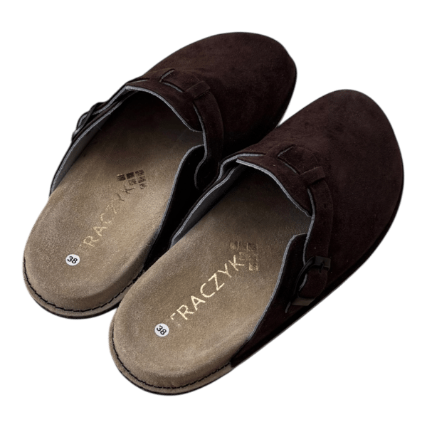 BEKVÄMA TRACZYK FLIP-FLOPS Profilerade CHOCO Ortopediska NATURLÄDER storlek 37