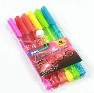 Fluo pen 6 farver