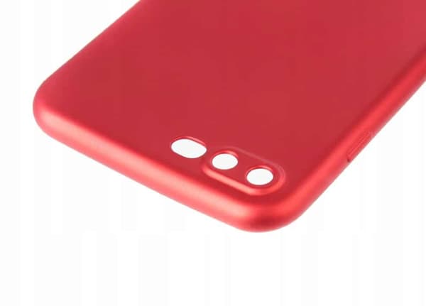 Silikonskyddsskal i matt silikon för iPhone 7 plus, rött