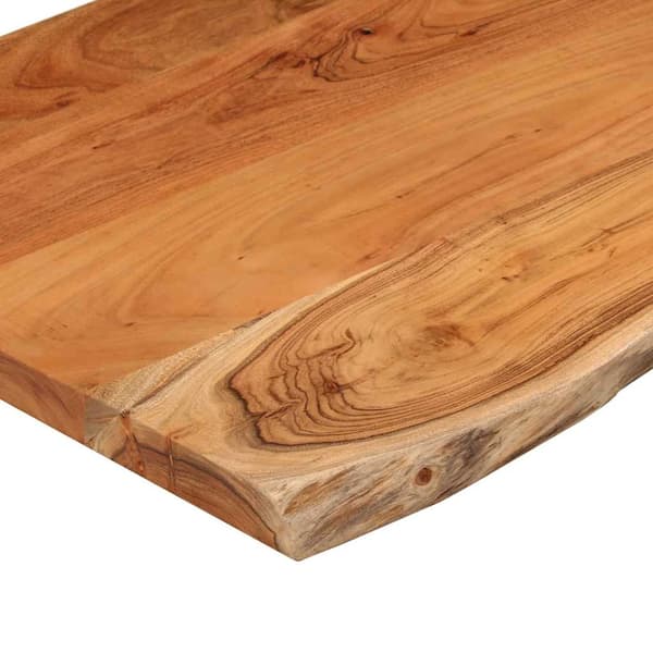 vidaXL badeværelsesbordplade 110x60x2,5 cm rektangulær akacietræ