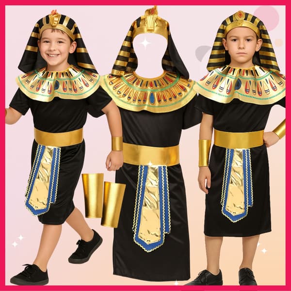 Faraos egyptisk karnevalsdräkt strl 122-134
