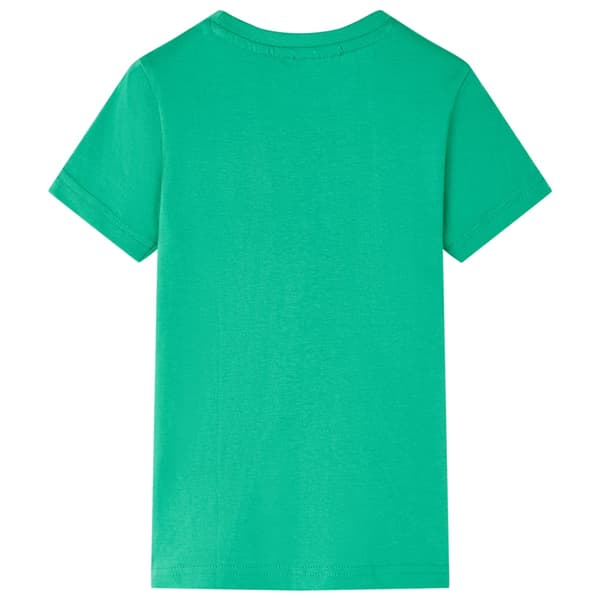 Barn-T-shirt, grön, 128