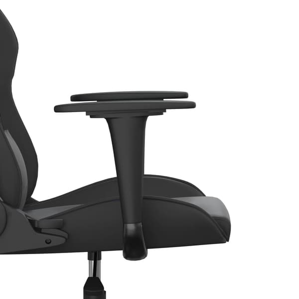 vidaXL massage-gamingstol, sort, kunstlæder
