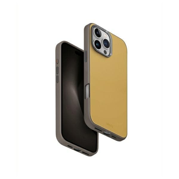 UNIQ Lyden DS iPhone 16 Pro Max 6,9" Magclick Laddningsfodral Gul-Grå