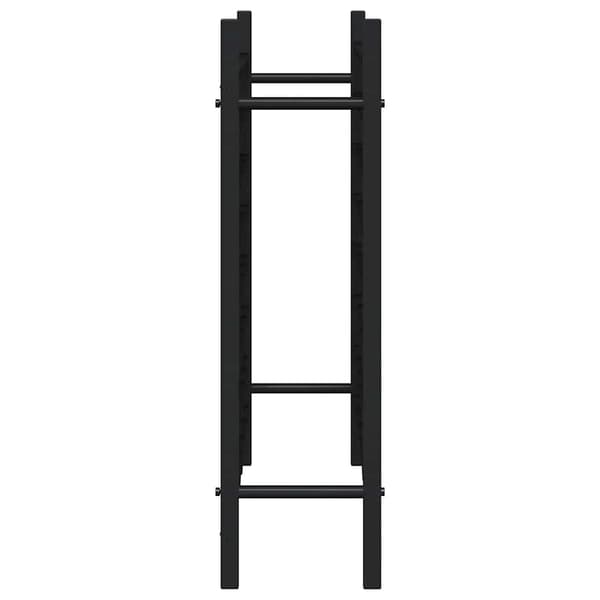 vidaXL 48 pullon viinipulloteline musta metalli