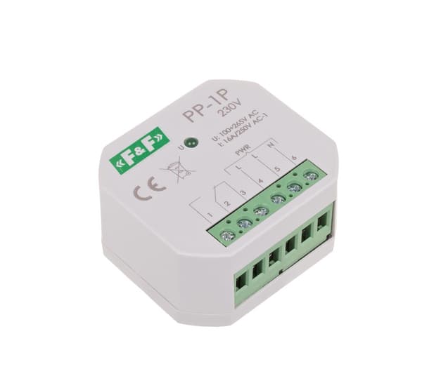 Elektromagnetiskt relä, 1P 16A, infälld, U=230V PP-1P