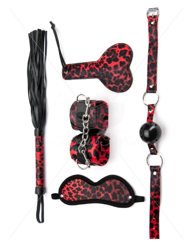 5-delat leopard bondage set