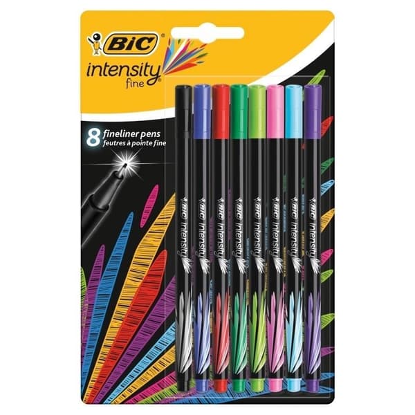 Intensity Fineliner Mix af 8 farver