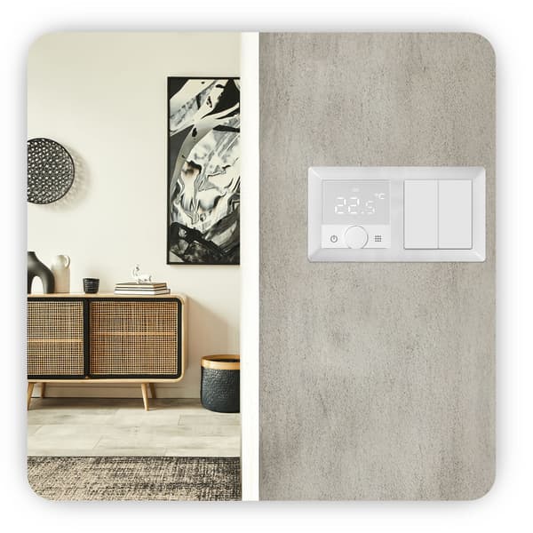 Zigbee TUYA 3A ECO2 rumstermostat för 55x55mm ramar