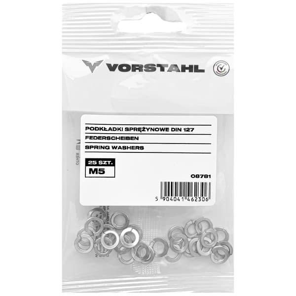 Fjäderbricka DIN 127 (pack om 25) M5 Vorstahl