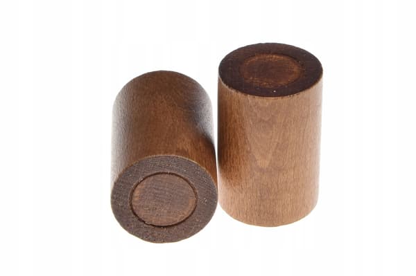Gardinstangsender Trægardinstangsender Ø20 2 stk. Eg Cylinder