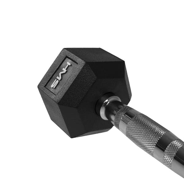 Gummibelagd hantel 8 kg HEX PRO HMS