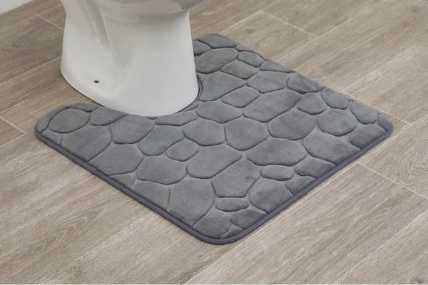 WC-matto 45x50 cm Kivet Grafiitti