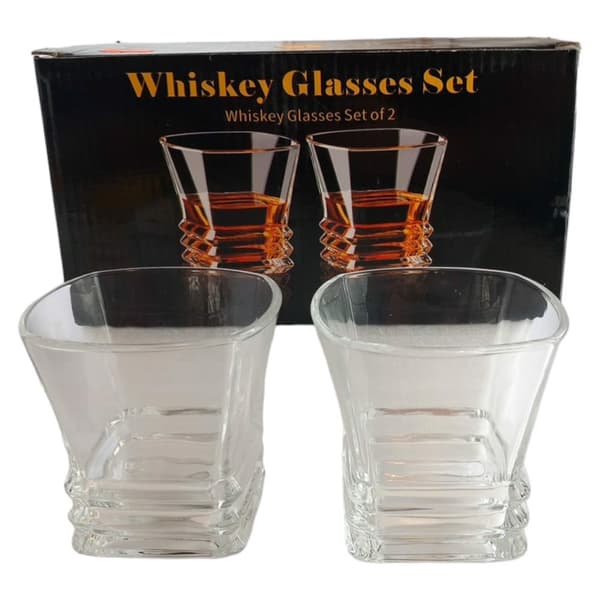 Tjocka glas whisky romglas 2 st 300ml