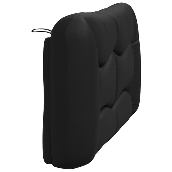 vidaXL hovedgærdehynde, sort, 140 cm, kunstlæder