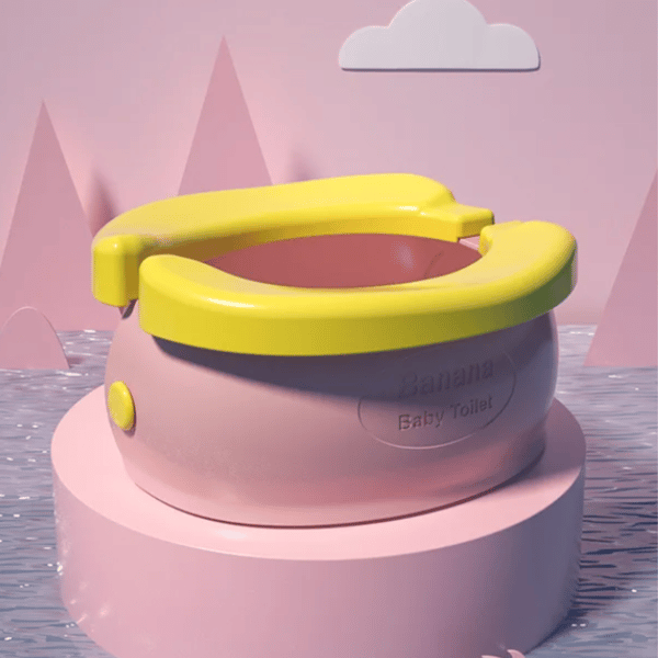 Bærbart, foldbart urinal, bananrosa farve [DG-NC1-ROZ]