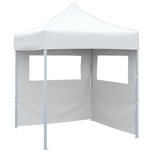 vidaXL Professionellt hopfällbart partytält, 2 sidor, 2x2 m, stål