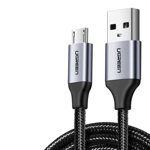USB - micro USB -kaapeli 1m harmaa