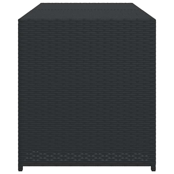 vidaXL opbevaringskasse til haven, sort, 283 l, polyrattan