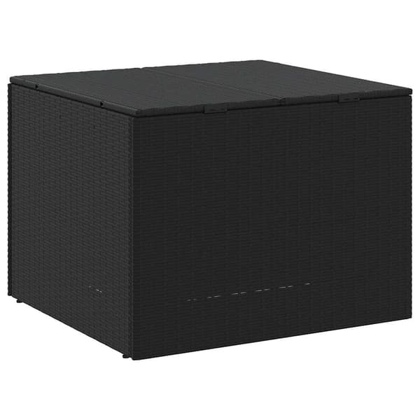 vidaXL opbevaringskasse til haven, sort, 291 l, polyrattan