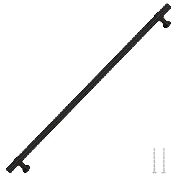 vidaXL skabsgreb, 5 stk., sort, 320 mm, rustfrit stål