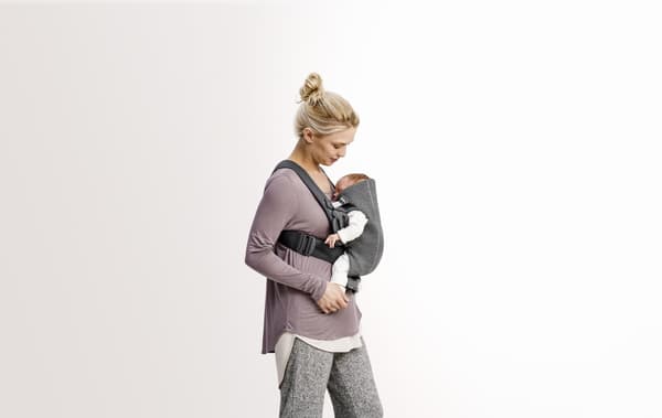 BABYBJÖRN MINI 3D jersey bæresele, mørkegrå