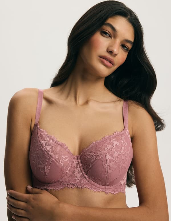 CLOE Esotiq halvvadderad bh | rosa 80E