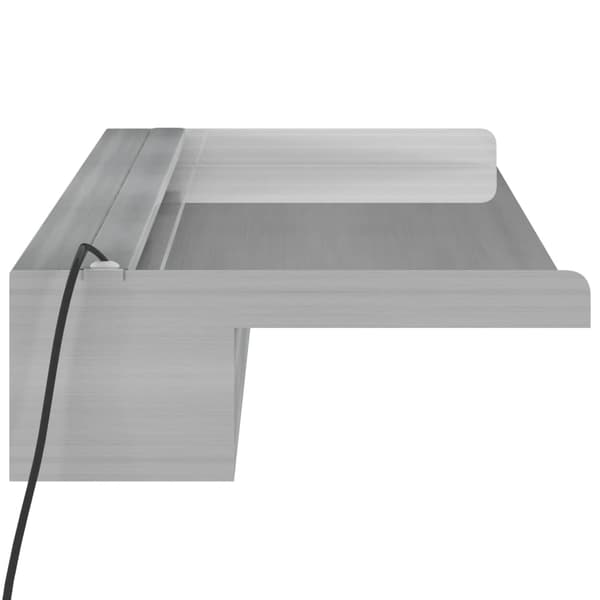 vidaXL vandfaldstud med RGB LED rustfrit stål 90 cm