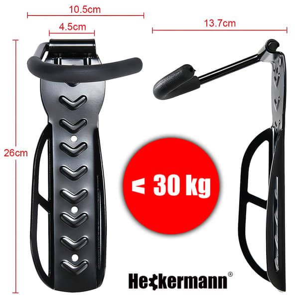 Set med 2 Heckermann T009 cykelväggfästen