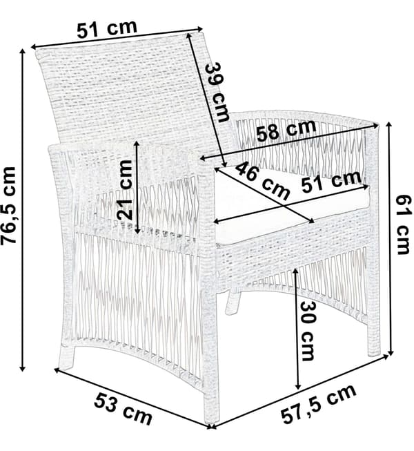 Puutarhakalustesetti KALINA harmaa