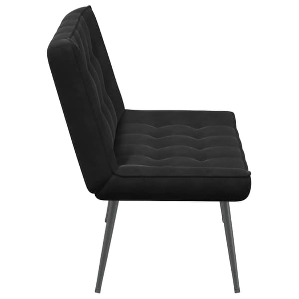 vidaXL Penkki, Musta, 110x74x84 cm, Sametti